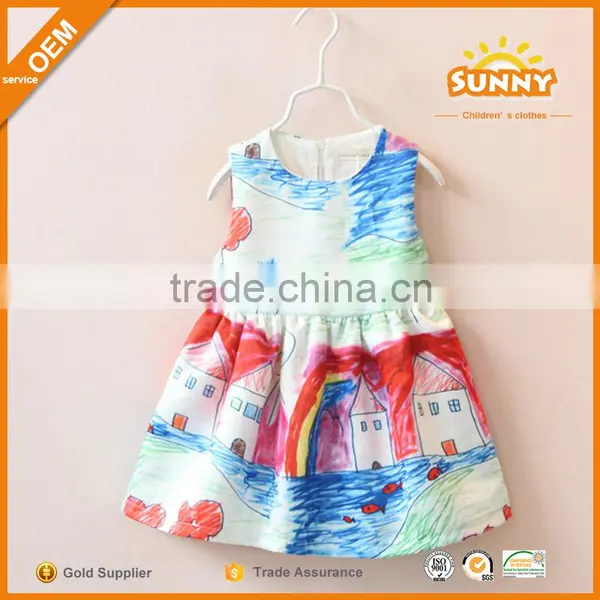 China Supplier Princess Dresses for Kids Cotton Princess Dress Girls photo-5