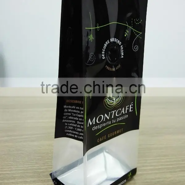 Side Gusset With Valve for 250g Coffee Bean/powder Packaging Bag With Clear Window photo-2