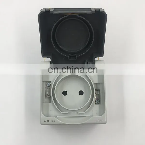 Afortec Hot Selling Black Wall Socket Covers Senior French Standard Socket Household and Hotel Wall Socket photo-2