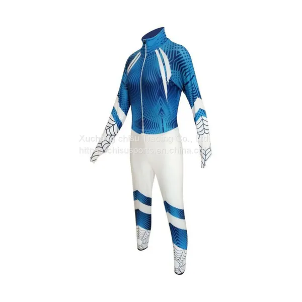 Custom Design One Piece Zipper Long Sleeve Short Track Ice Speed Skating Skin Suit Racing Suits Short Track Skating Suit photo-3