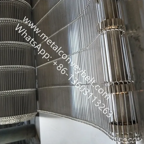 Flat Flex Driven Conveyor Metal Belt Conveyor Wire Belt For Cooling Cake photo-4