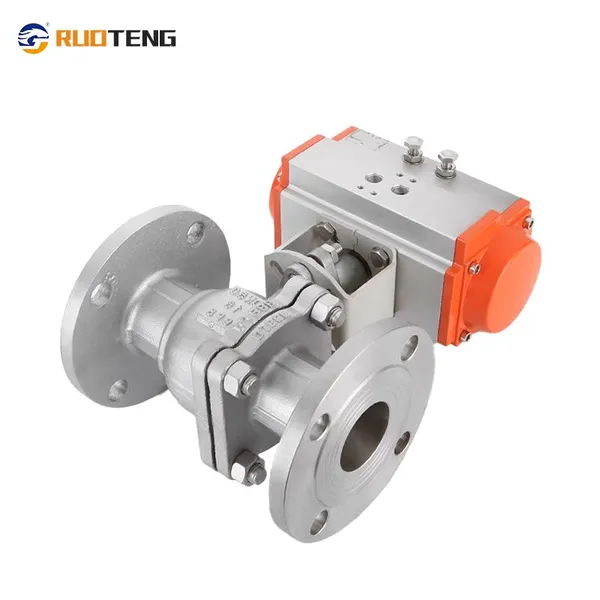 [Ruoteng] DIN/API/JIS 2PC Flange& Threaded Ball Valves Stainless Steel Ball Valve Floating& Trunnion Ball Valve Pneumatic/ Electric CF8 Ball Valve photo-5