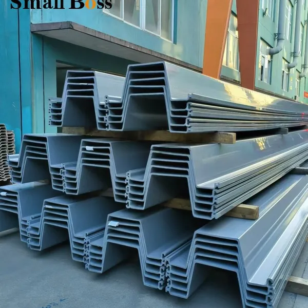 Strong Huge SG825 PVC Sheet Pile U Type Seawall Retaining Wall Plastic Sheet Pile Vinyl Sheet Piling for Water Control Solution photo-6