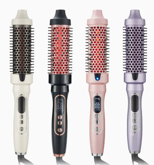 Bamboo Hair Straightener and Curling Comb With Infrared Technology（Wechat:13510231336）