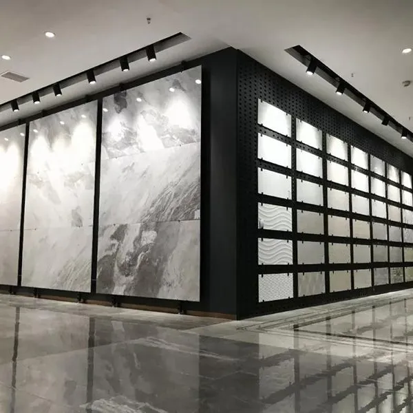Powder Coated Metal Tile Display Rack, Anti-Rust, for Tile Store Showroom