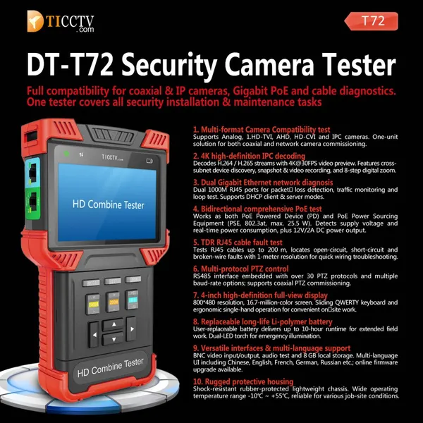 DT‑T72 HD Combine Tester 4.0