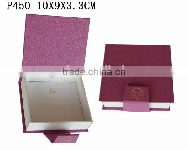 2016 Elegant Custom Earring Box Paper With Flannel Insert P447 photo-6