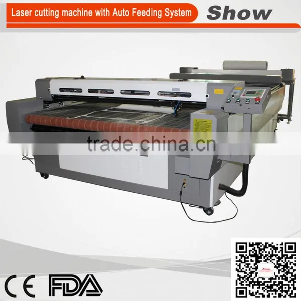 AZ-1390F High Precision Laser Fabric Roll Cutting Machine