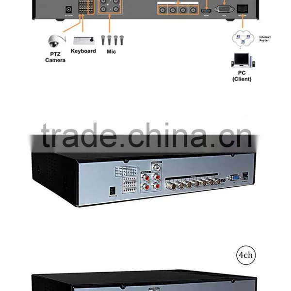 Preview 1U H.264 CCTV Analog 4 Channel 1080P HD CVI DVR AHD DVR TVI DVR Cctv DVR photo-3