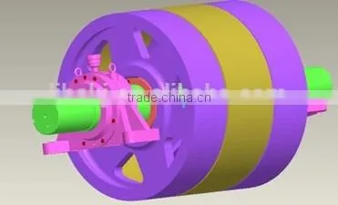 Dia 200 to 1800mm Head Pulley With Rubber Lagging photo-5