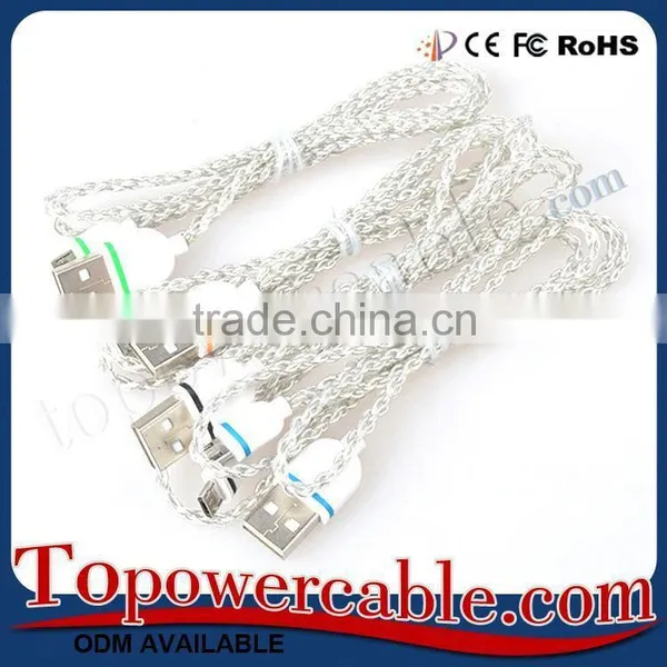 Super Speed Tangle-free Braided Fabric Data Guide Cable Charging Cables For Samsunsg Galaxy J7 photo-2