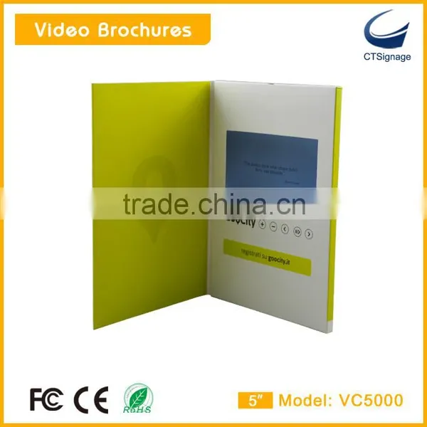 5 Inch Lcd Screens Promotional Video Business Gift Cards Vc5000 photo-4