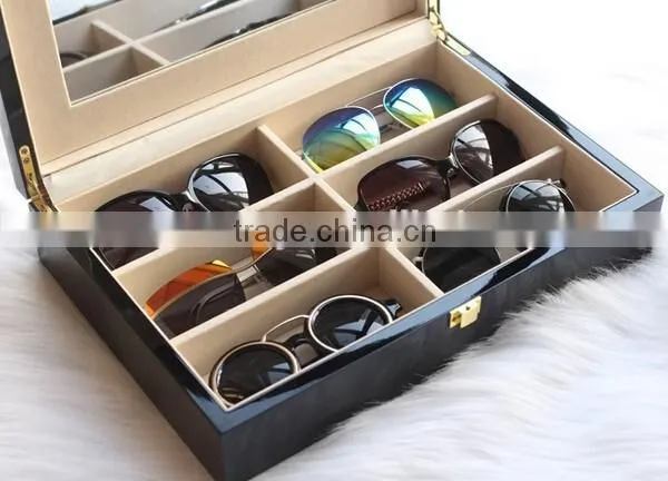 Luxury Big Mirror Wooden Glasses Box Wholesaler,sunglasses Display Case photo-4