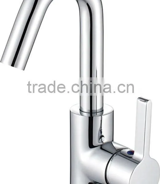 Deck Mounted Contemporary Sanitary Ware Bathroom Basin Mixer Taps photo-2