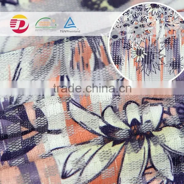 China Factory Cheap Flower African Print Polyester Lace Fabric Top Quality photo-4