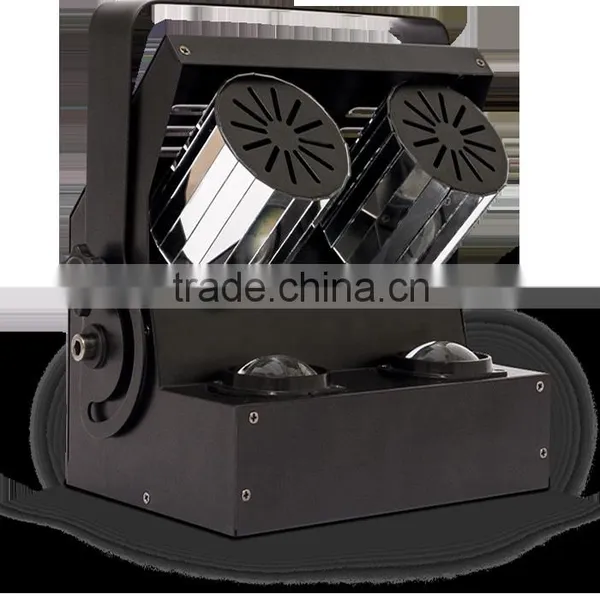 DMX512 10W 2-Head Quad RGBW Roller Led Scanner Stage Beam Light photo-2