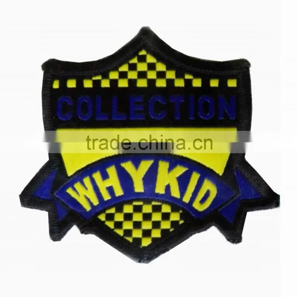 Wholesale Custom Merrow Edged Woven Patches for Clothing photo-2
