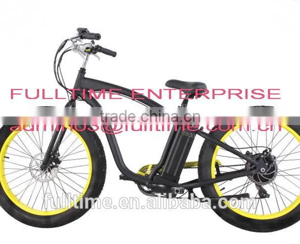 Fat Tire Electric Bike 26"x4.0", Fat Tire Beach Cruiser Bicycle