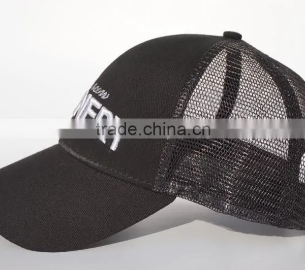 Black Cotton Twill Baseball Cap With Embroidery Logo photo-2