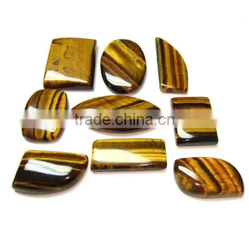Tiger Eye Stone Natural Semi Precious Stones Wholesale Loose Cabochon Gemstones Authentic Gemstones