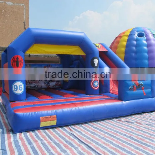 New Design Inflatable Combo Kids Games, Spider Man Bounce Slide for Kids photo-2