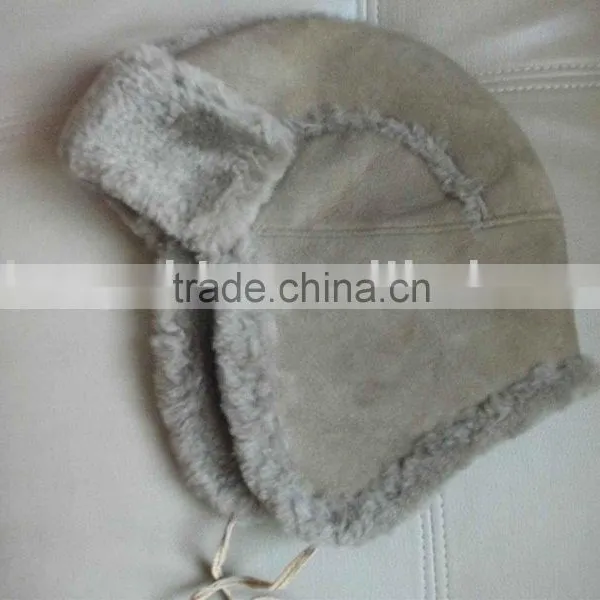100% Australian Double Face Sheepskin Hat(factory With BSCI Certification)