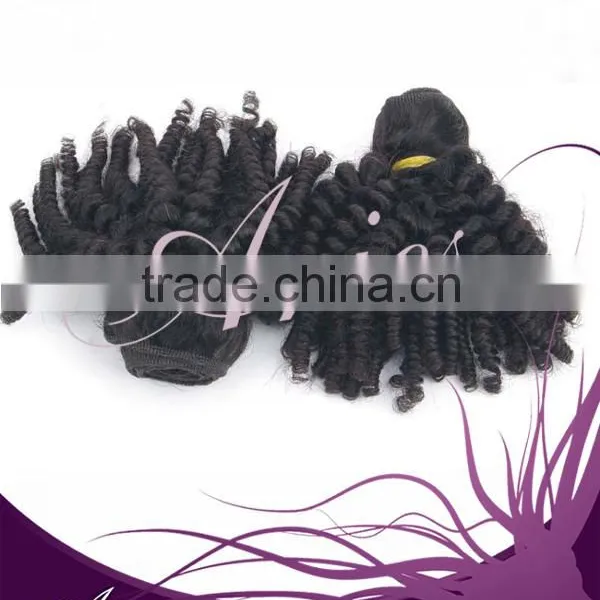 Brazilian Unprocessed Virgin Afro Kinky Curly Human Hair Weft photo-5