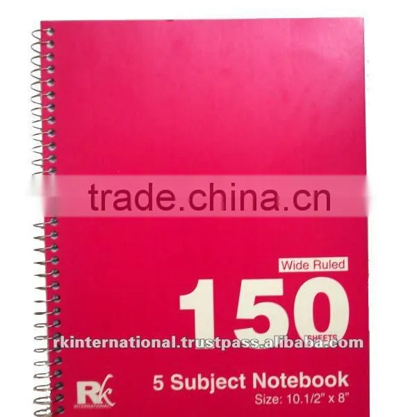 5 Subject Spiral Notebook