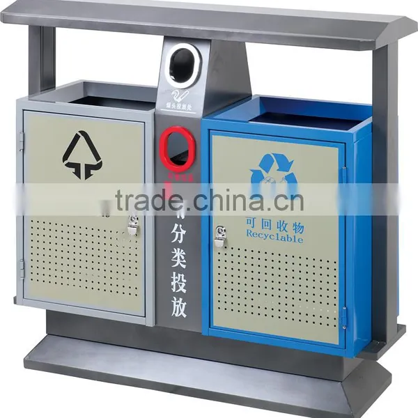 MAX-HK13 Hot-sale Outside Cold Rolling Steel Plate Iron Dustbin photo-2