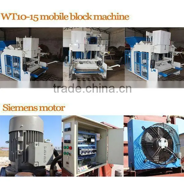 2015 Linyi Wante Hot Sell WT10-15 Fully Automatic Used Egg Laying Movable Concrete Block Making Machine Price for Sale photo-2