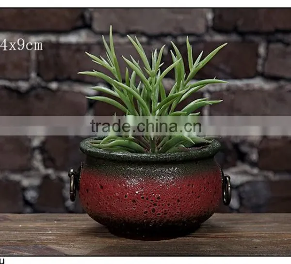 Pottery Graden Pot With Ear photo-5