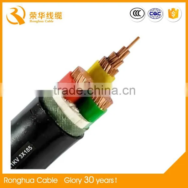Low Voltage PVC Insulation SWA PVC Covered 4 Core Underground Power Cable photo-2