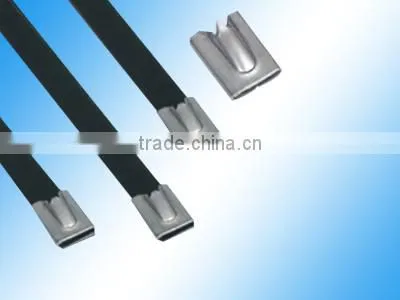 PVC Sprayed Stainless Steel Cable Tie (BZ-L Series) 4.6*300 photo-2