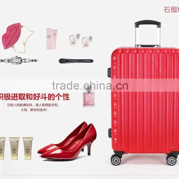 PC Material ISO9001 Certificate Suitcase International Traveller Factory Price 3pcs Aluminum Luggage photo-4