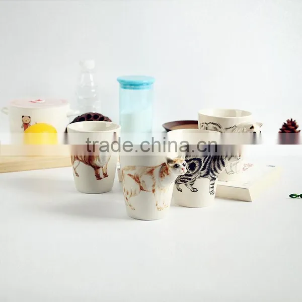 3D Animals Painted Porcelain Mug, Chihuahua Coffee Mug photo-4