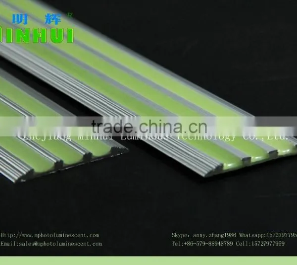 Photoluminescent Aluminum Stair Nosing/glow in Dark Stair Nosing