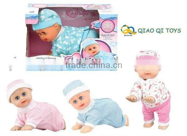 10 Inch Lovely B/O Crawling and Laugh Baby Doll