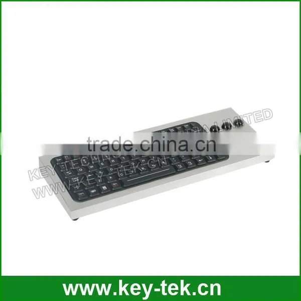 IP68 Waterproof Backlight Movable Silicone Trackball Keyboard photo-2