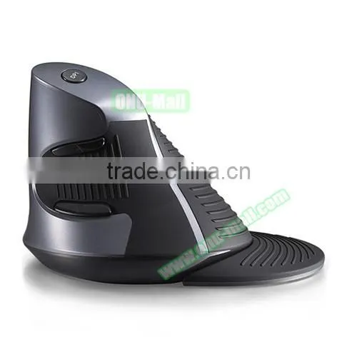 Shenzhen Factory OEM Delux M618 Wireless Vertical Ergonomic Mouse, USB Upright Laser Comfort Mice Quality Choice photo-2