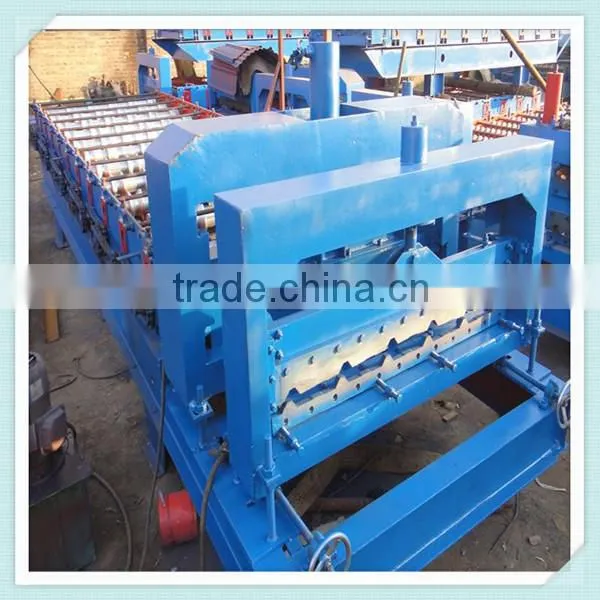 1067 Color Steel Metal Glazed Tile Roofing Rolling Machine Manufacturing In China