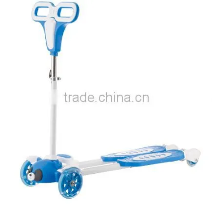 New Design 4 PU Wheels Frog Kick Scooter for Kids Swing Scooter