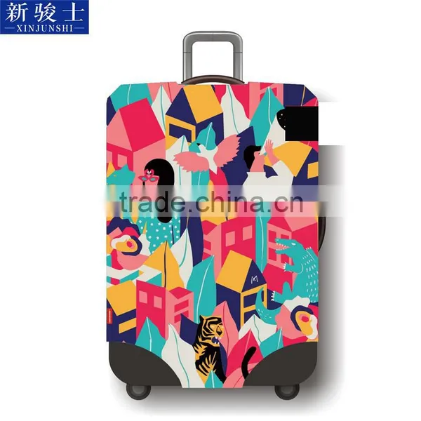 Stronger Elastic Neoprene Suitcase Pattern Luggage Protection Cover photo-2