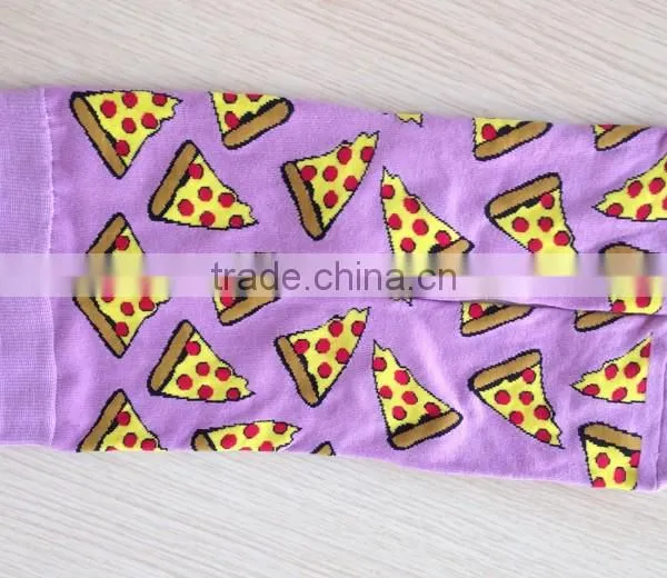 Personalized Custom Logo Stock Hot Sale Lovely Girls Hosiery Romantic Purple Winter Warm Boot Sock photo-3