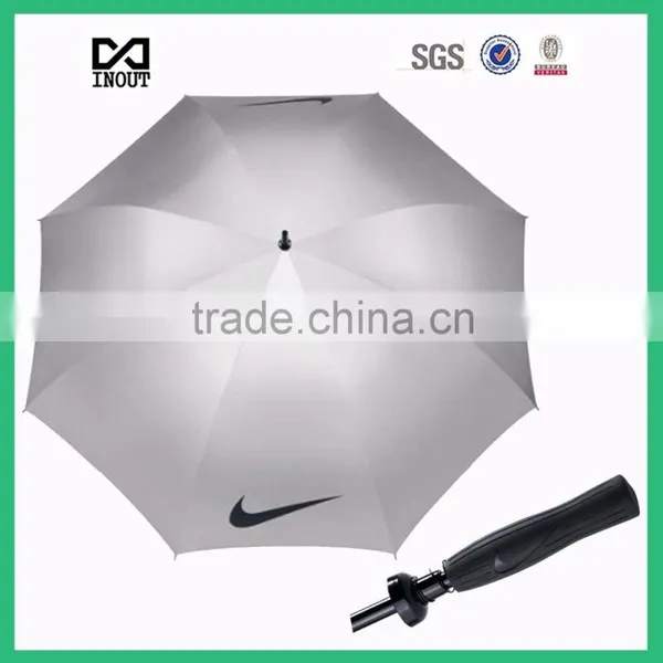 Sports Game OEM Silver Coated Fabric Anti uv Golf Umbrella