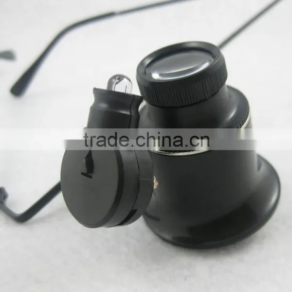 High Quality Optical Lens 2 LED Glasses Magnifier Wholesale for Repairing ,working,reading photo-3
