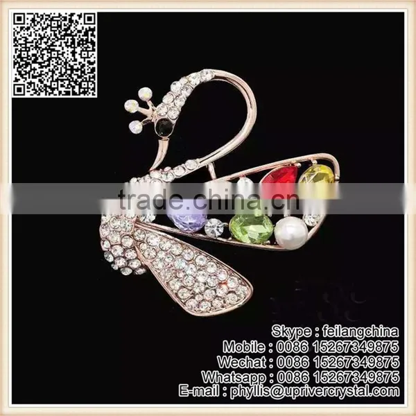 Good Gifts Vintage Style Turkey Colors Crystal Diamond Brooch photo-2
