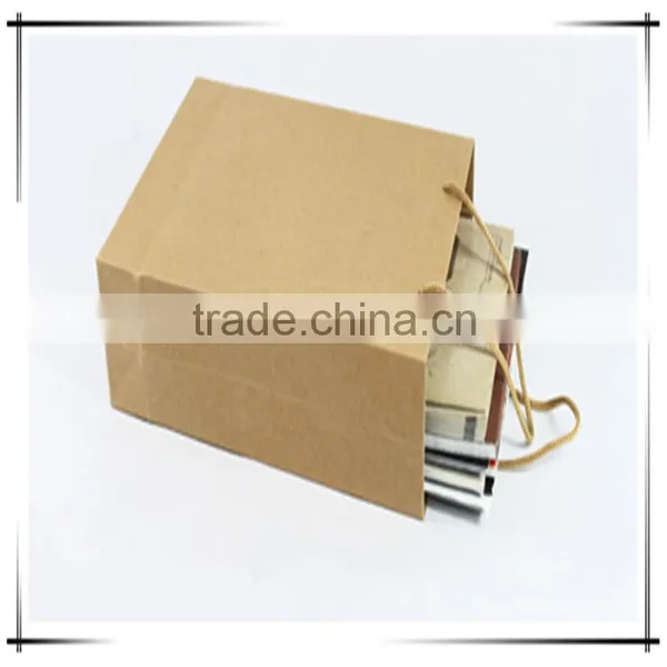 Brown Paper Bag Luxury Shopping Paper Bag For Cloth Foldable Packaging Box photo-3