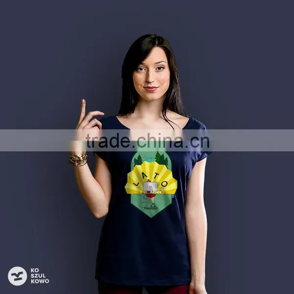 2016 Custom Female Design Women Tee T-shirt Print Logo DTG OEM Service Screenprint Transfer photo-4