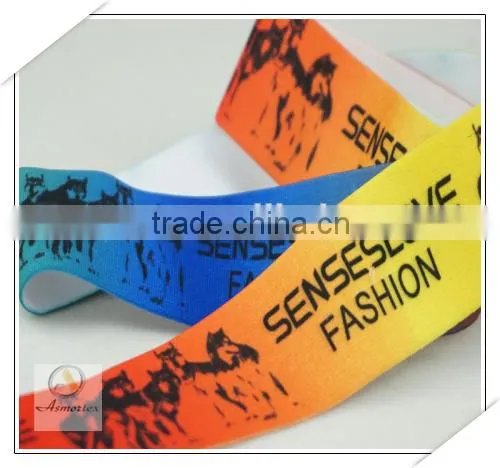 China Manufacture Color Printed Elastic Band For Garment Accessory Webbing photo-3