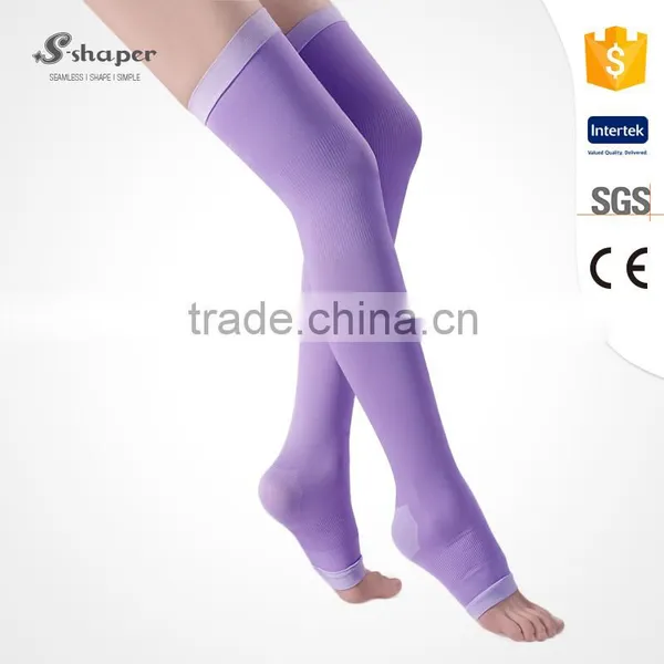 S-SHAPER Private Label Compression Overnight Leg Thigh Legging Socks With Open Toe photo-3